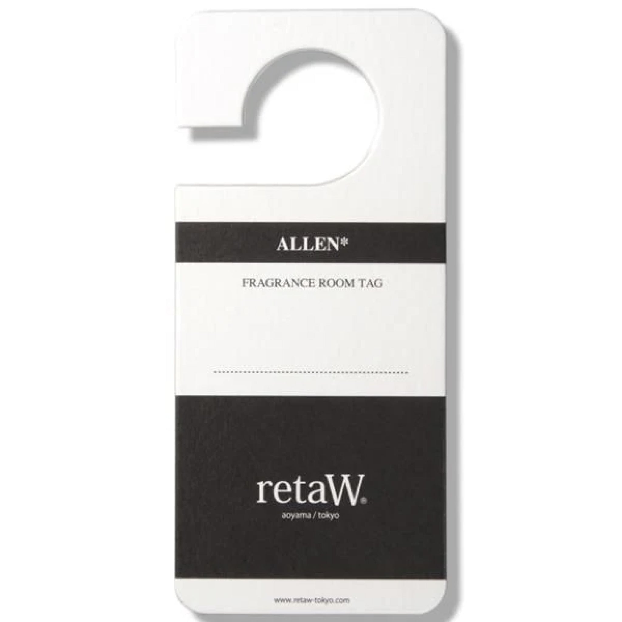 retaW Fragrance Room Tag ALLEN