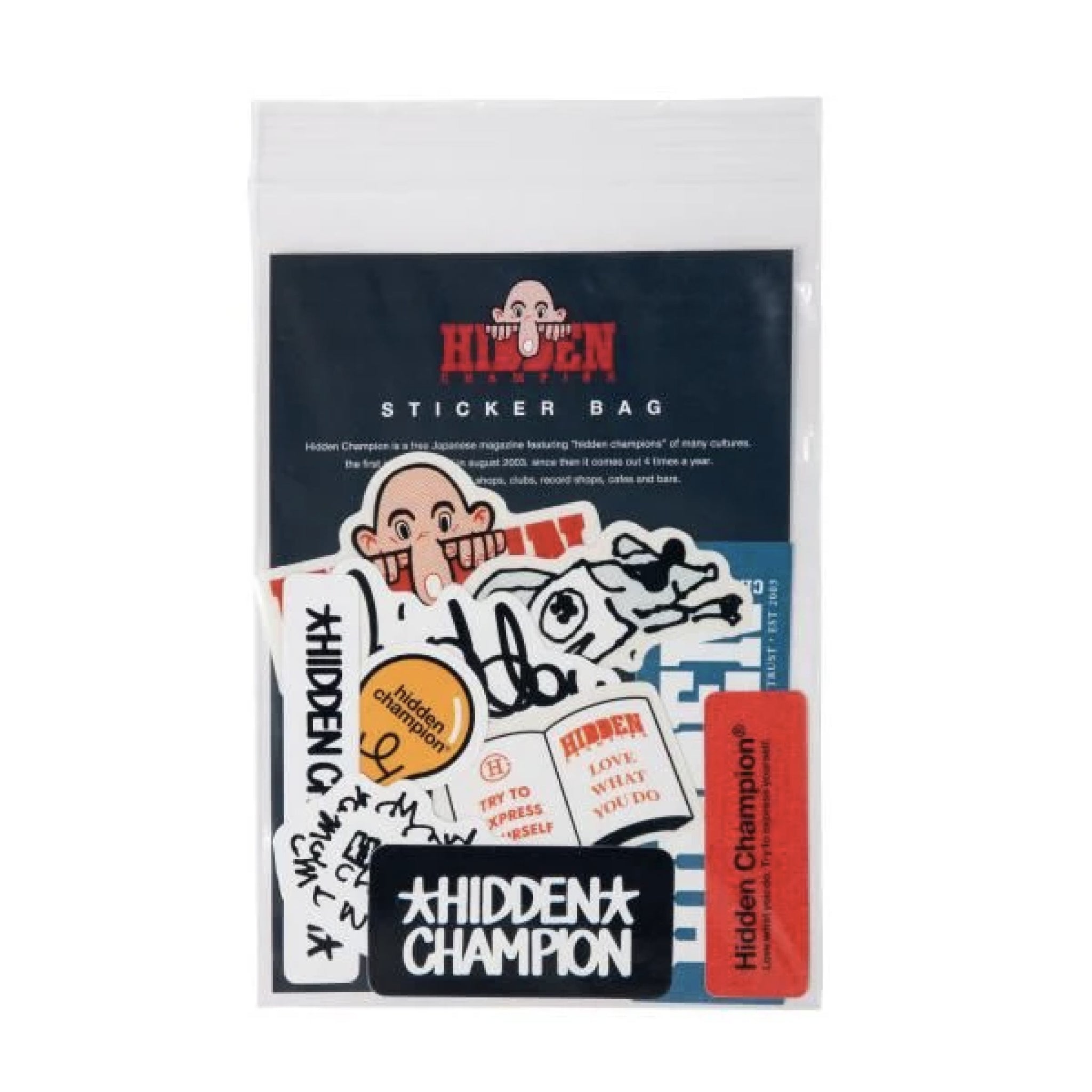 HIDDEN CHAMPION Sticker Bag 2023