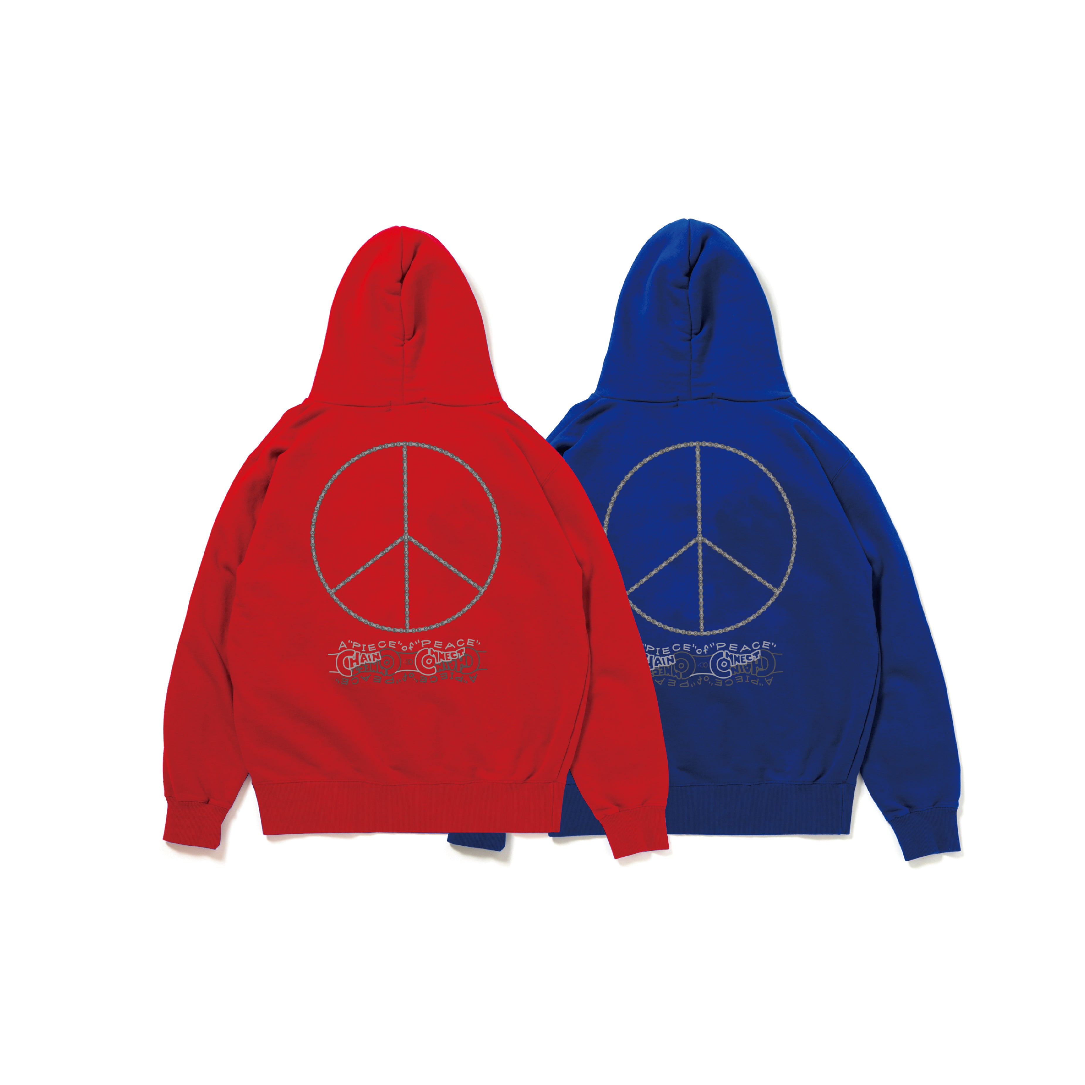 430 "A PIECE OF CHAIN CONNECT PEACE" Z/U PARKA