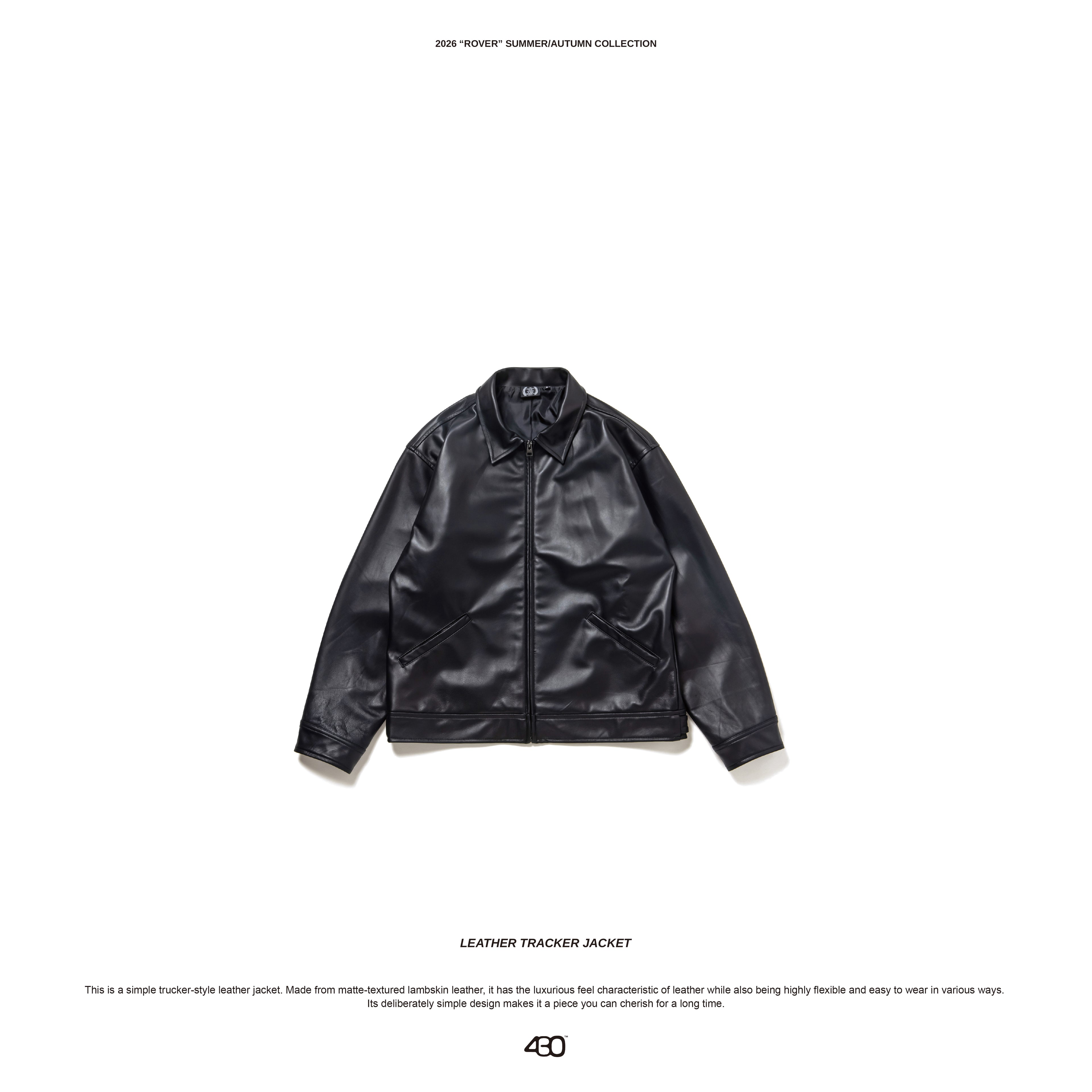 430 LEATHER TRACKER JACKET