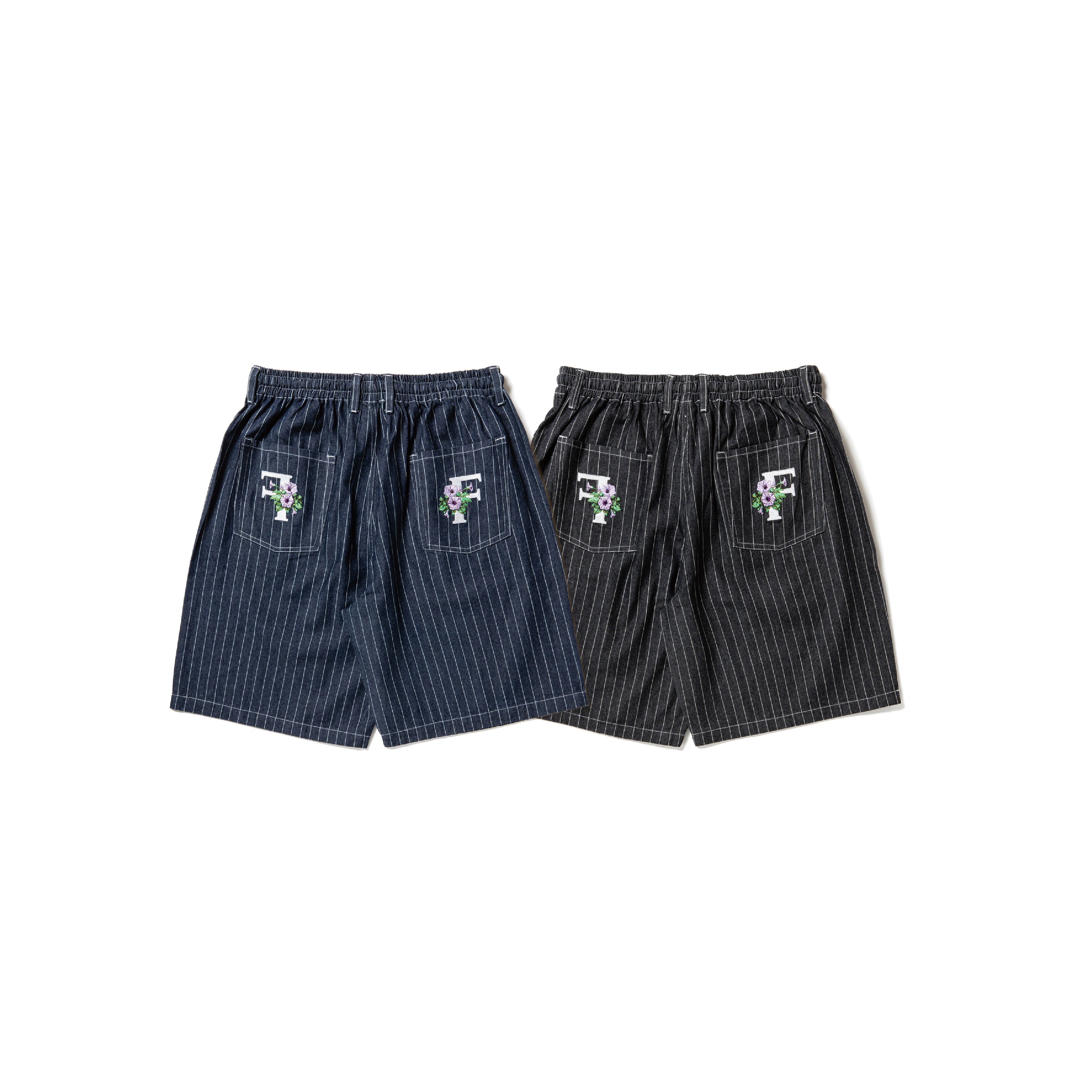 430 ES STRIPE DENIM SHORTS