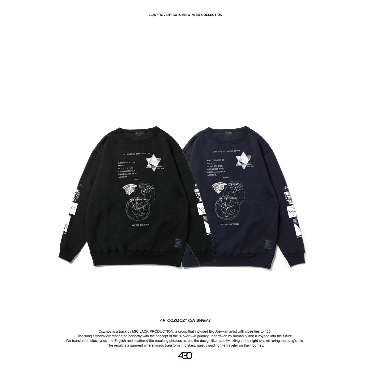 430 AF"COZMOZ" C/N SWEAT