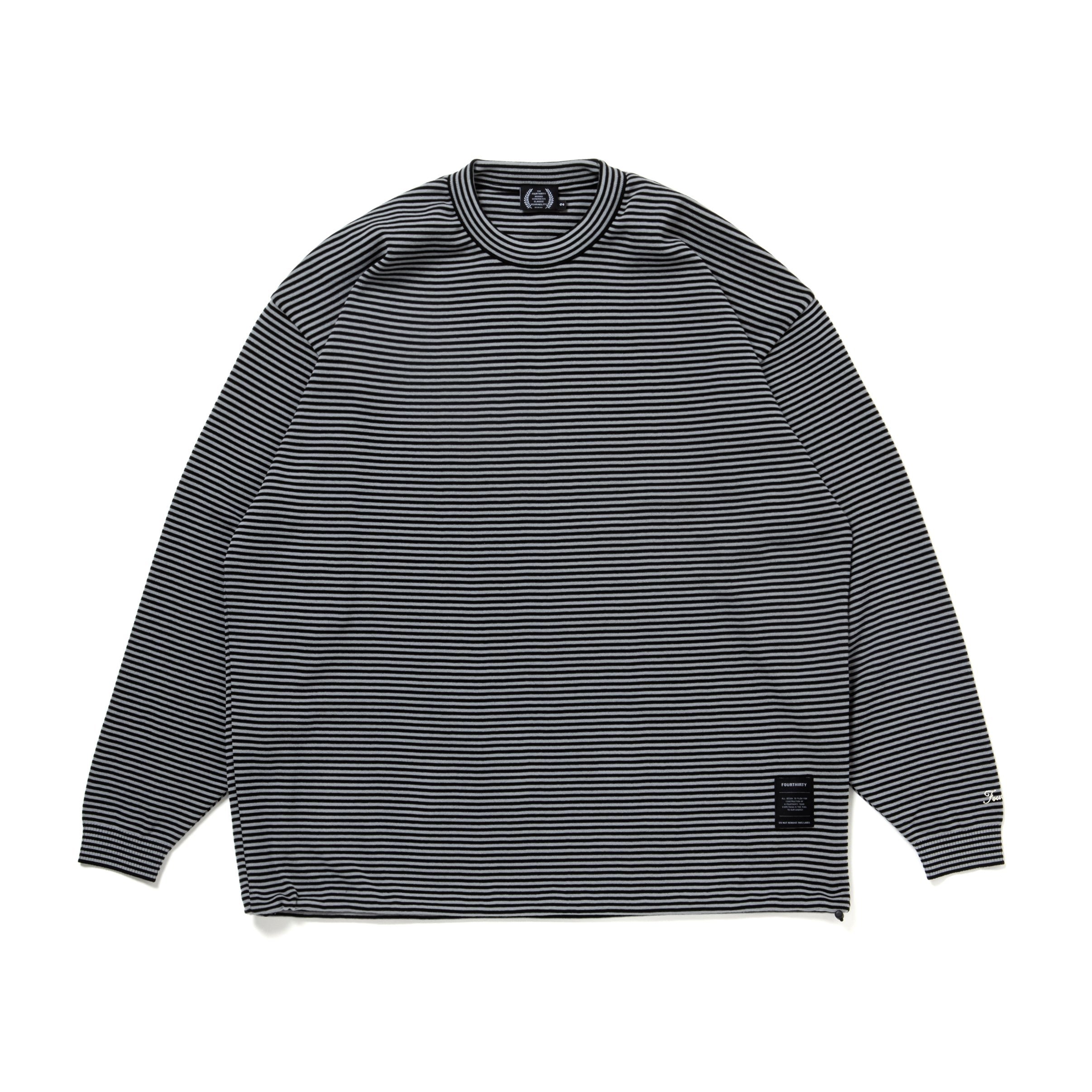 430 L/S BORDER KNIT C&S