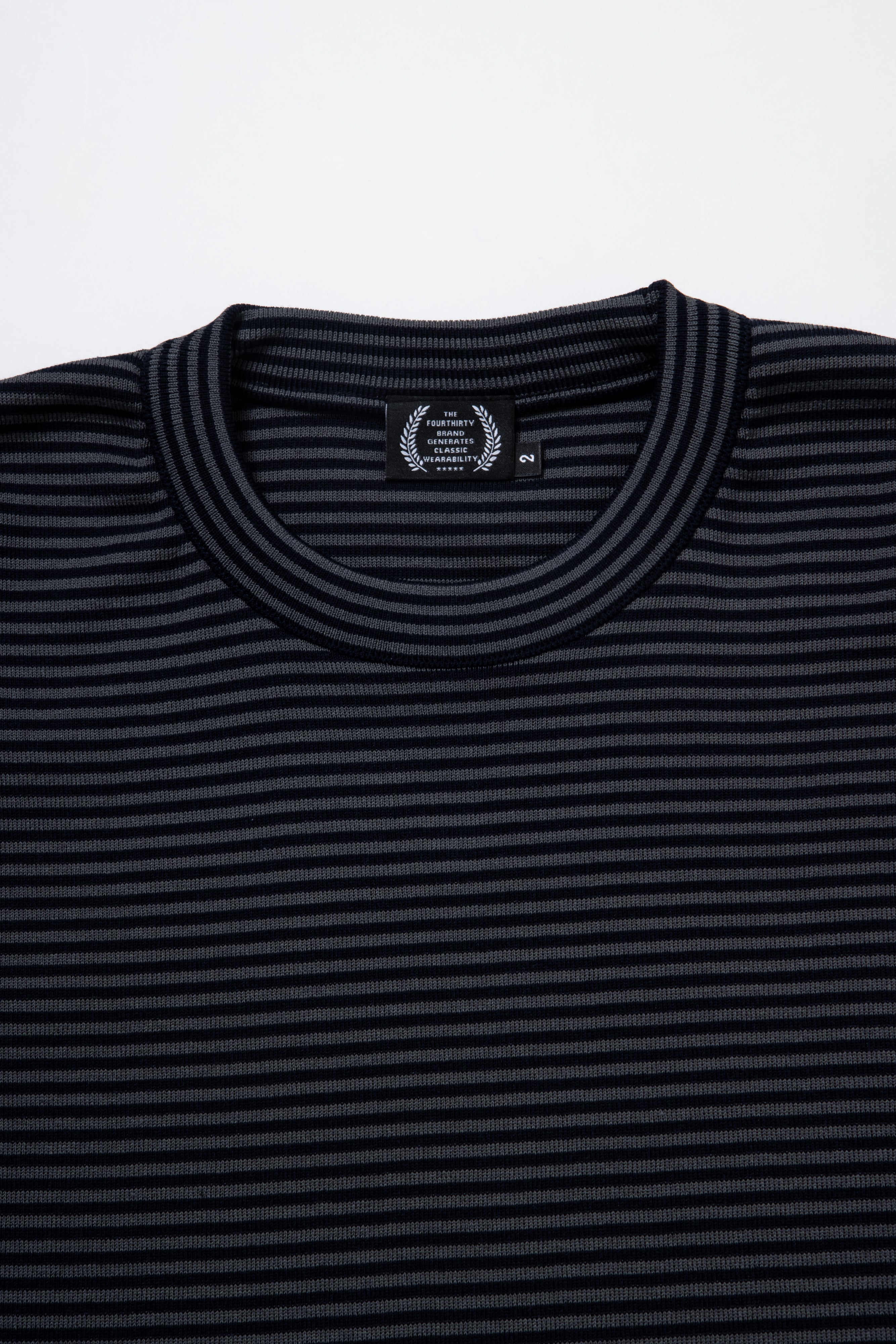 430 S/S BORDER KNIT C&S