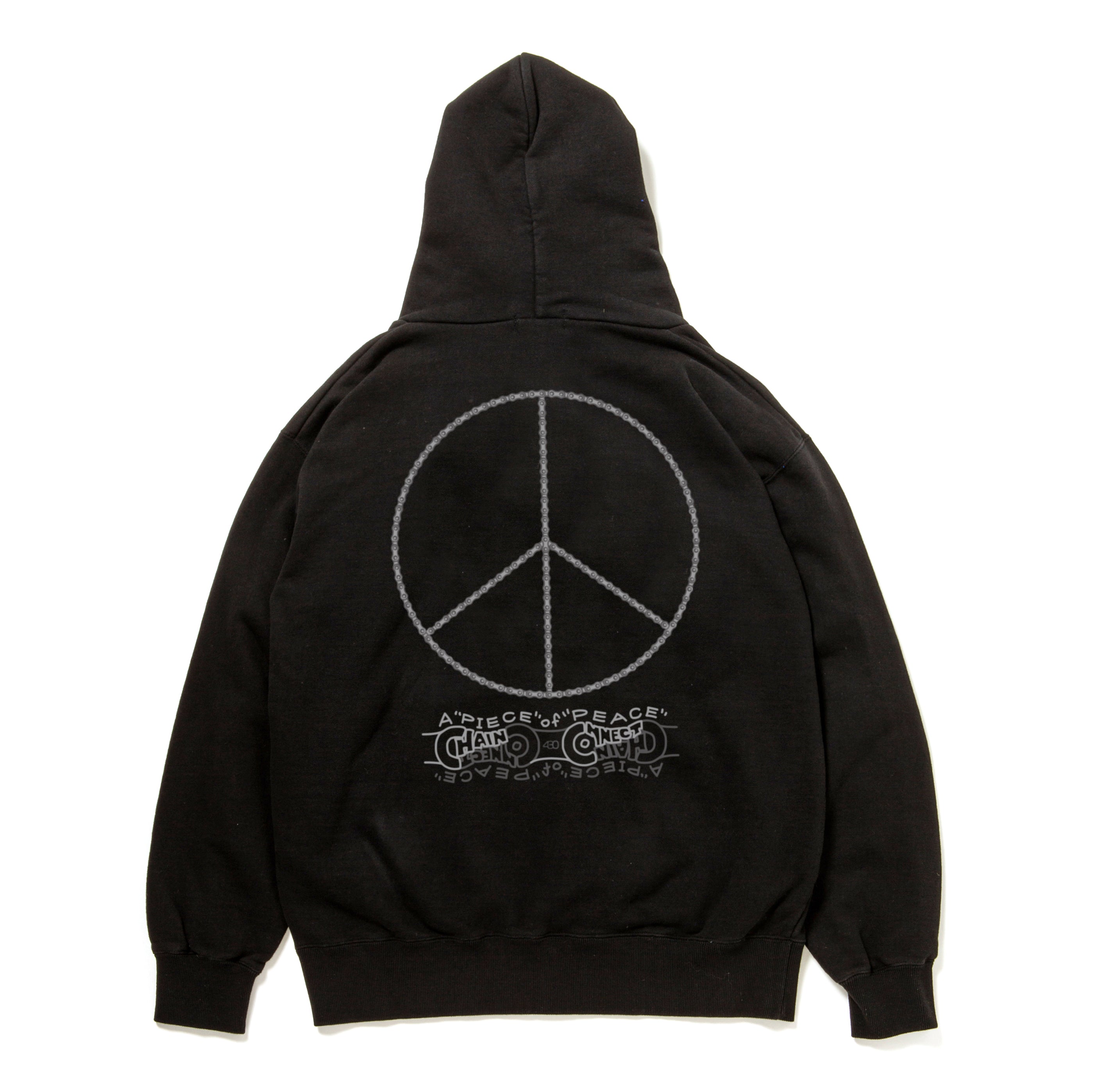 430 "A PIECE OF CHAIN CONNECT PEACE" Z/U PARKA
