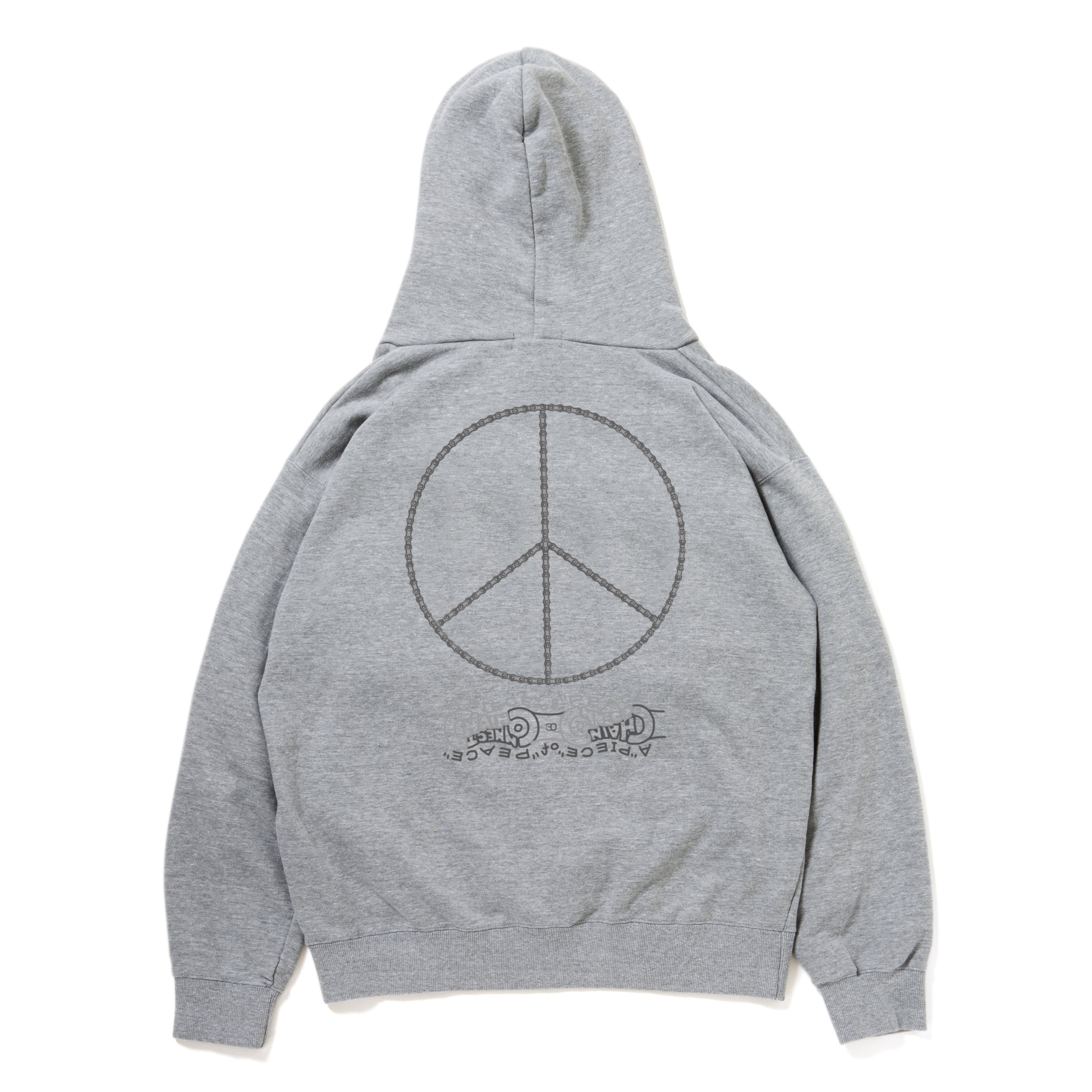 430 "A PIECE OF CHAIN CONNECT PEACE" Z/U PARKA