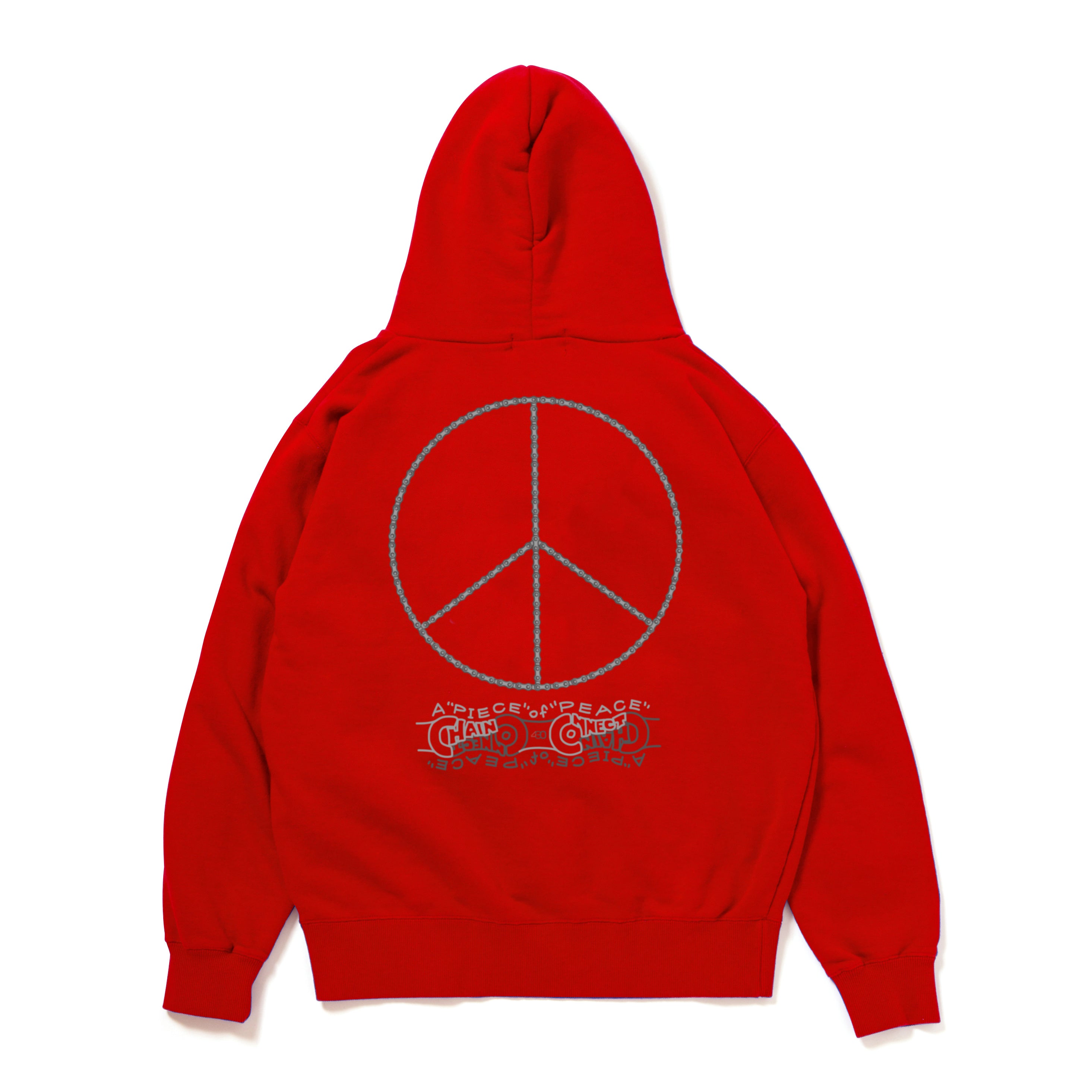 430 "A PIECE OF CHAIN CONNECT PEACE" Z/U PARKA