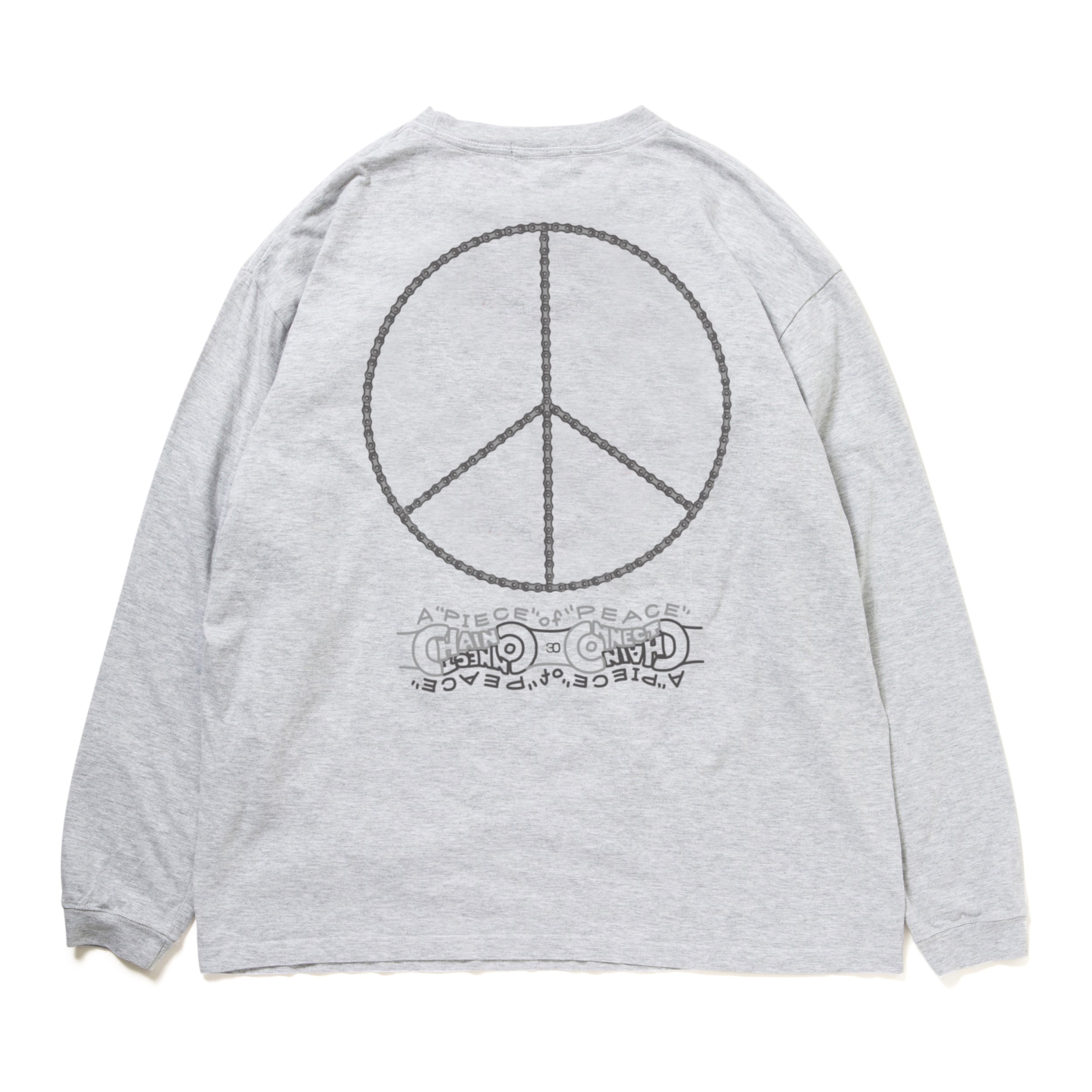 430 "A PIECE OF CHAIN CONNECT PEACE" L/S TEE
