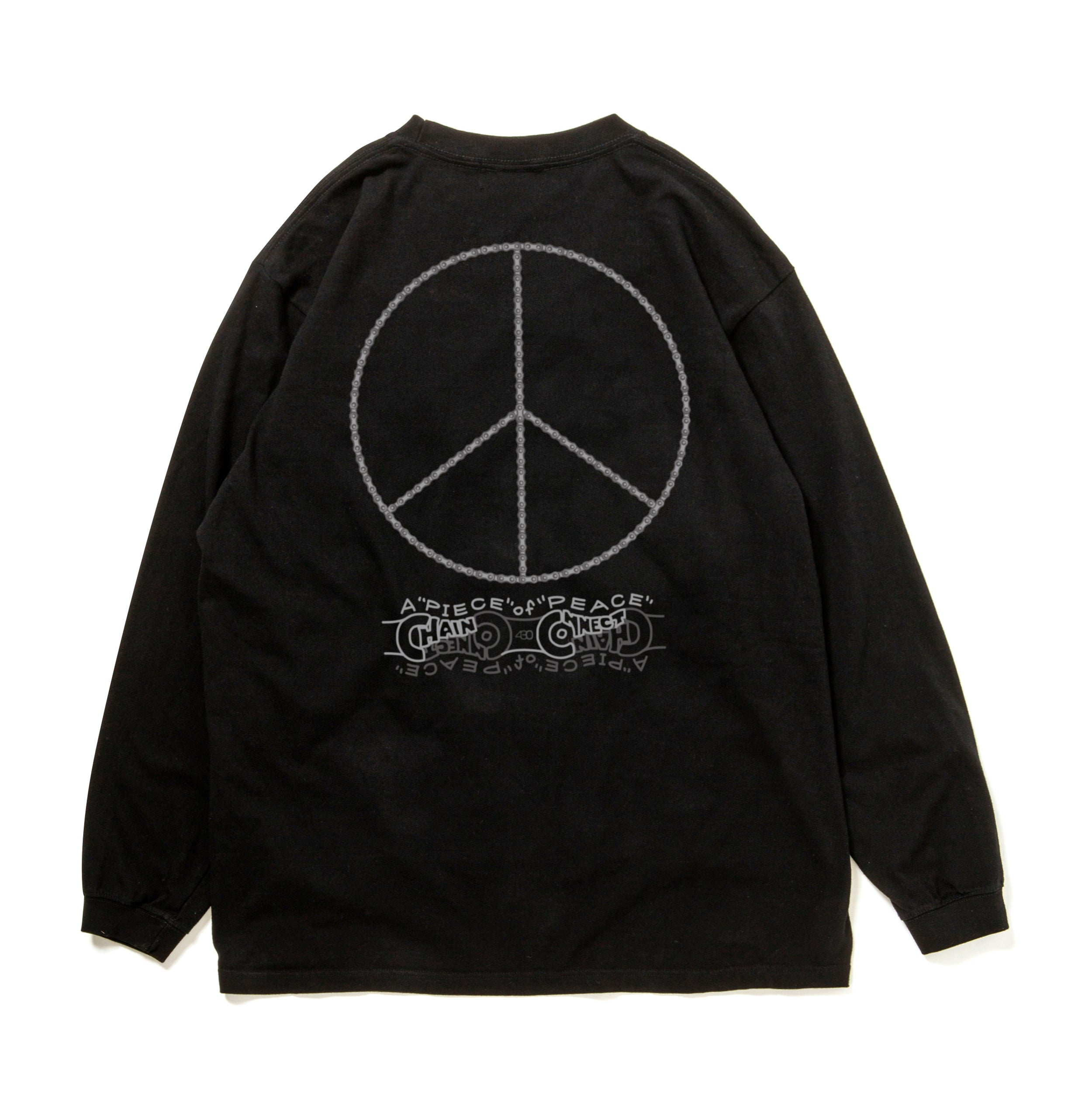 430 "A PIECE OF CHAIN CONNECT PEACE" L/S TEE