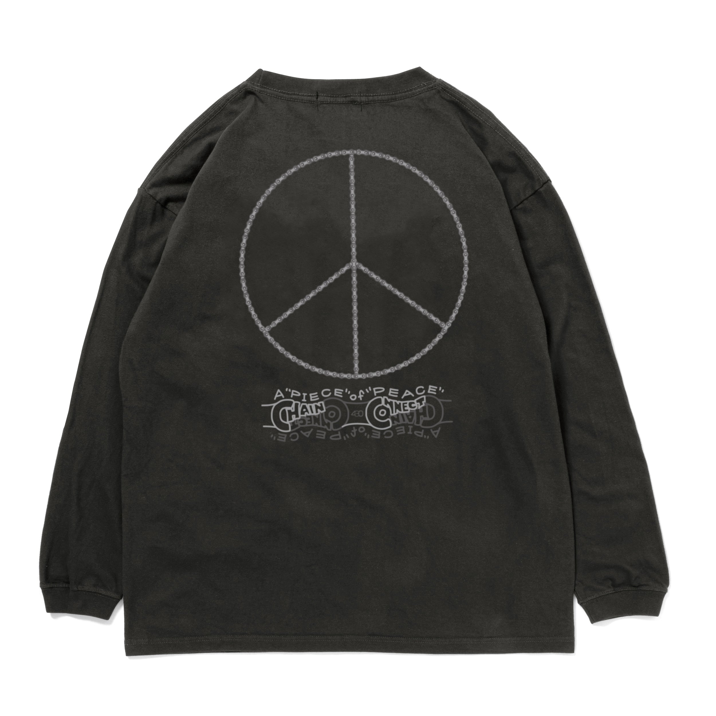 430 "A PIECE OF CHAIN CONNECT PEACE" L/S TEE