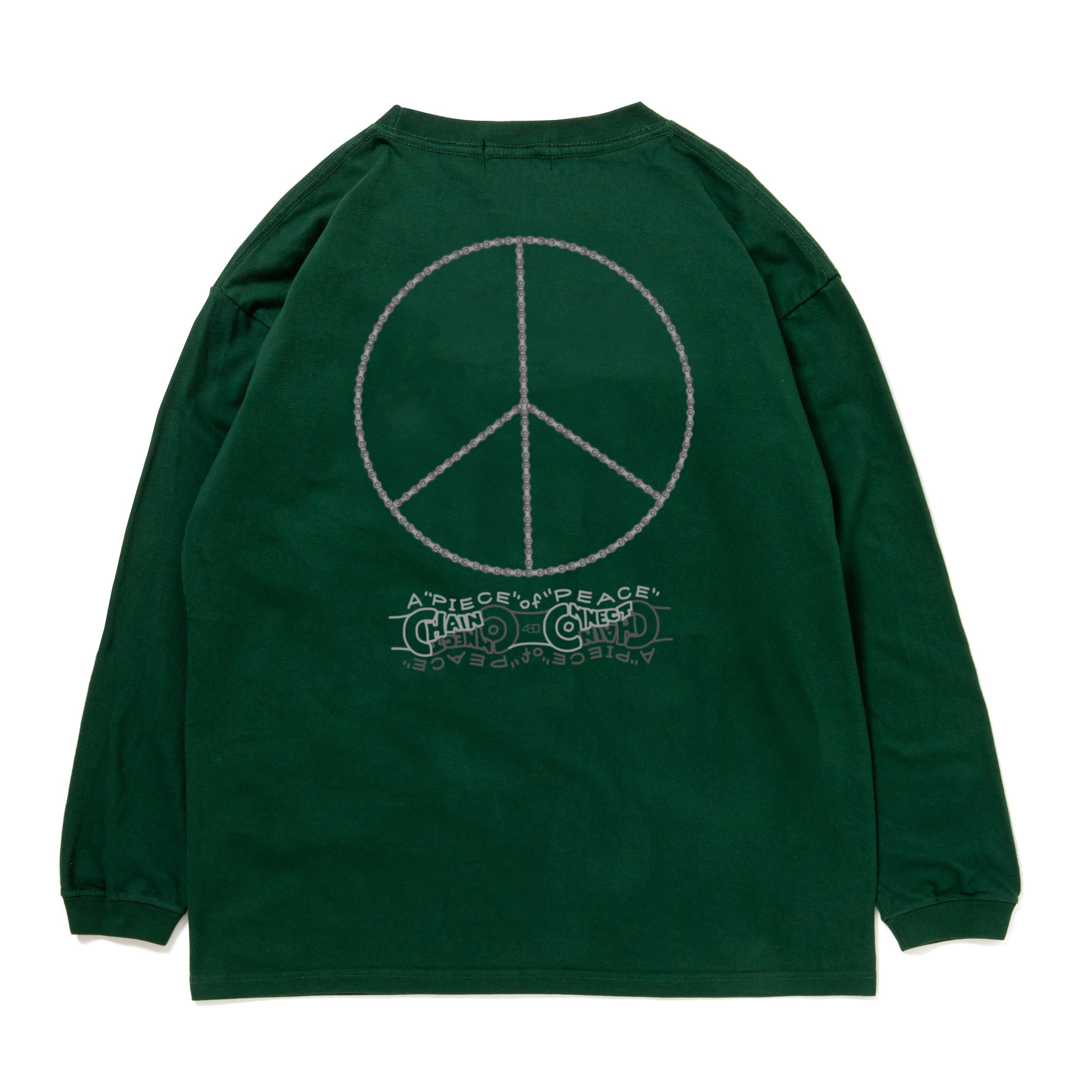 430 "A PIECE OF CHAIN CONNECT PEACE" L/S TEE