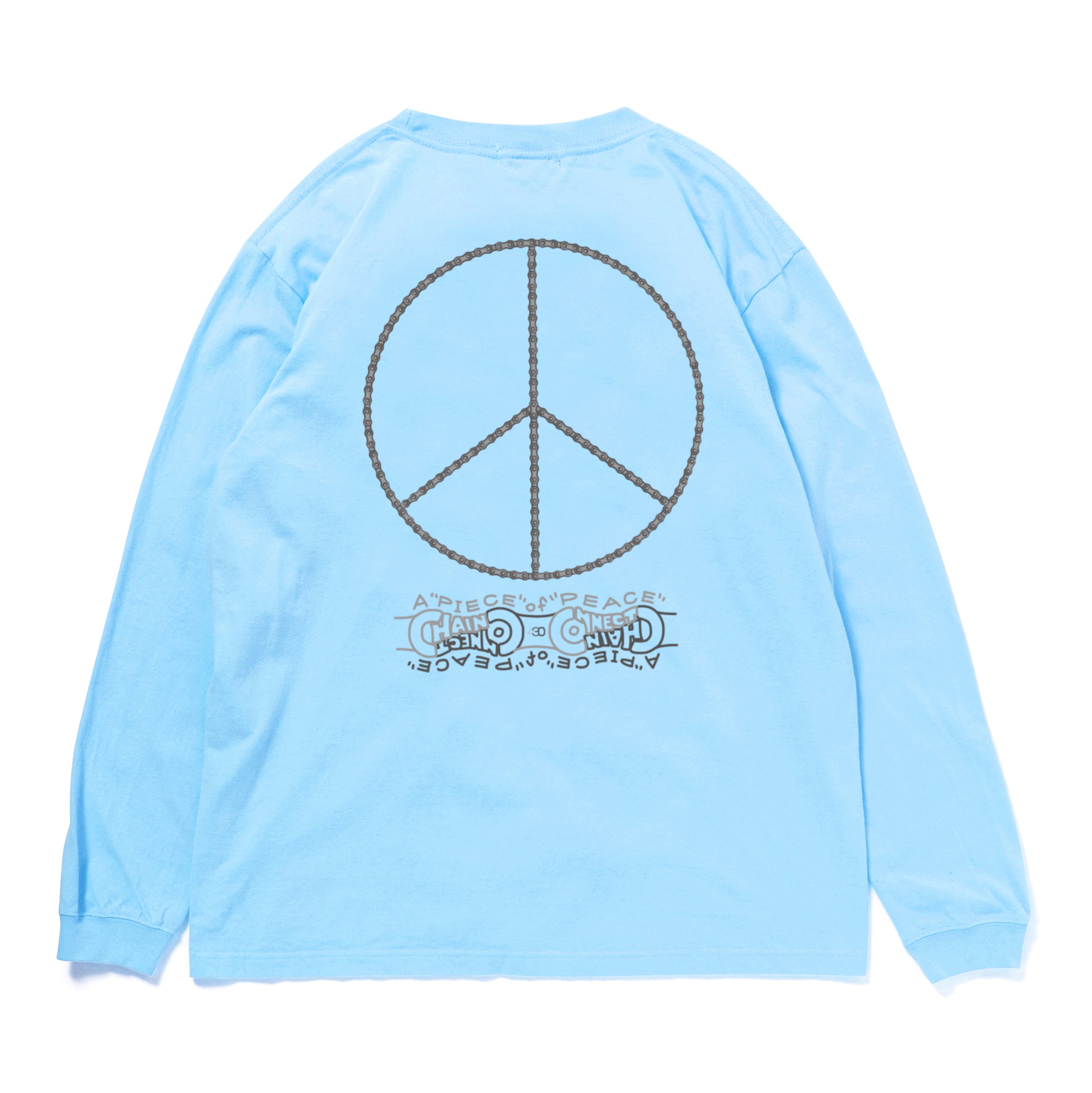430 "A PIECE OF CHAIN CONNECT PEACE" L/S TEE