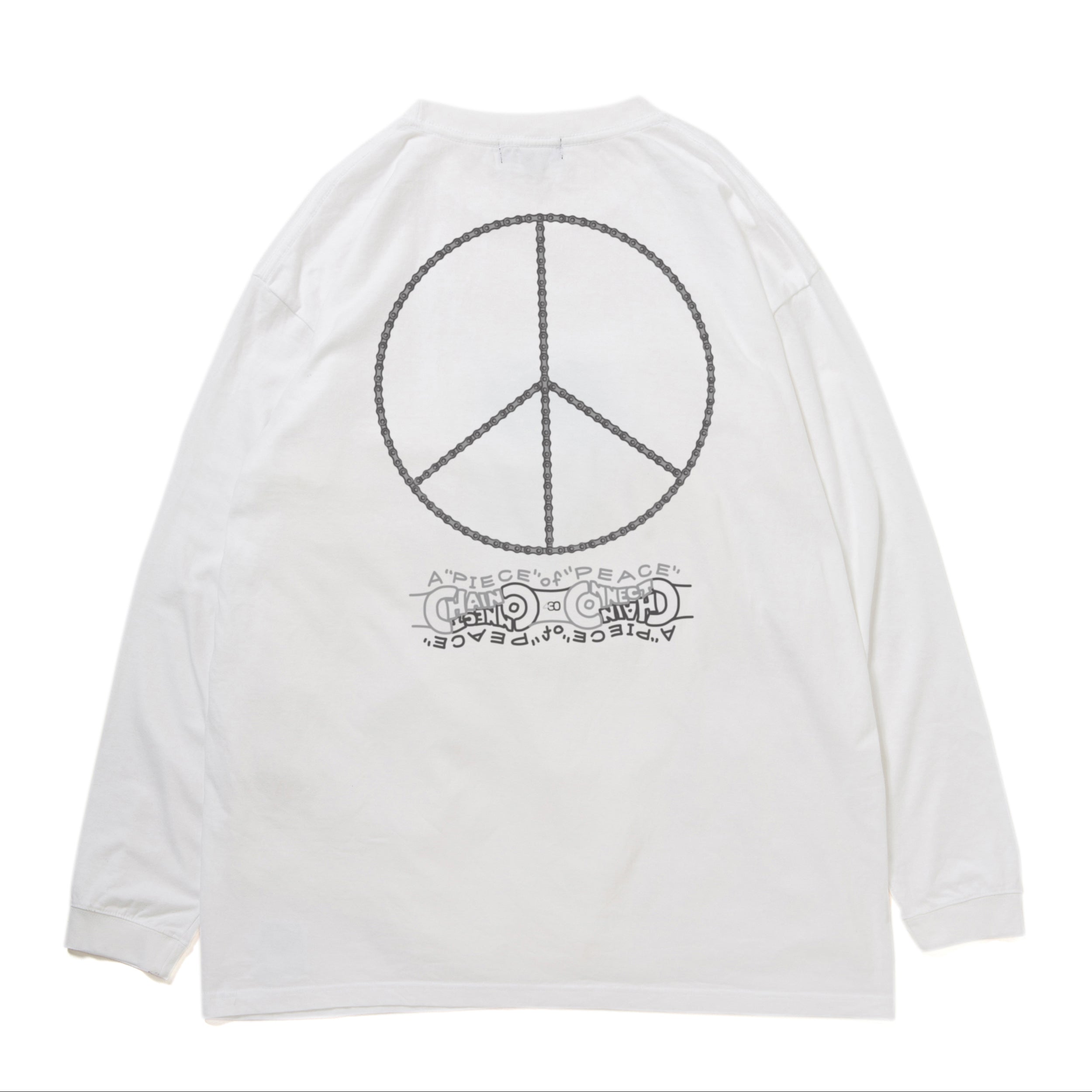 430 "A PIECE OF CHAIN CONNECT PEACE" L/S TEE