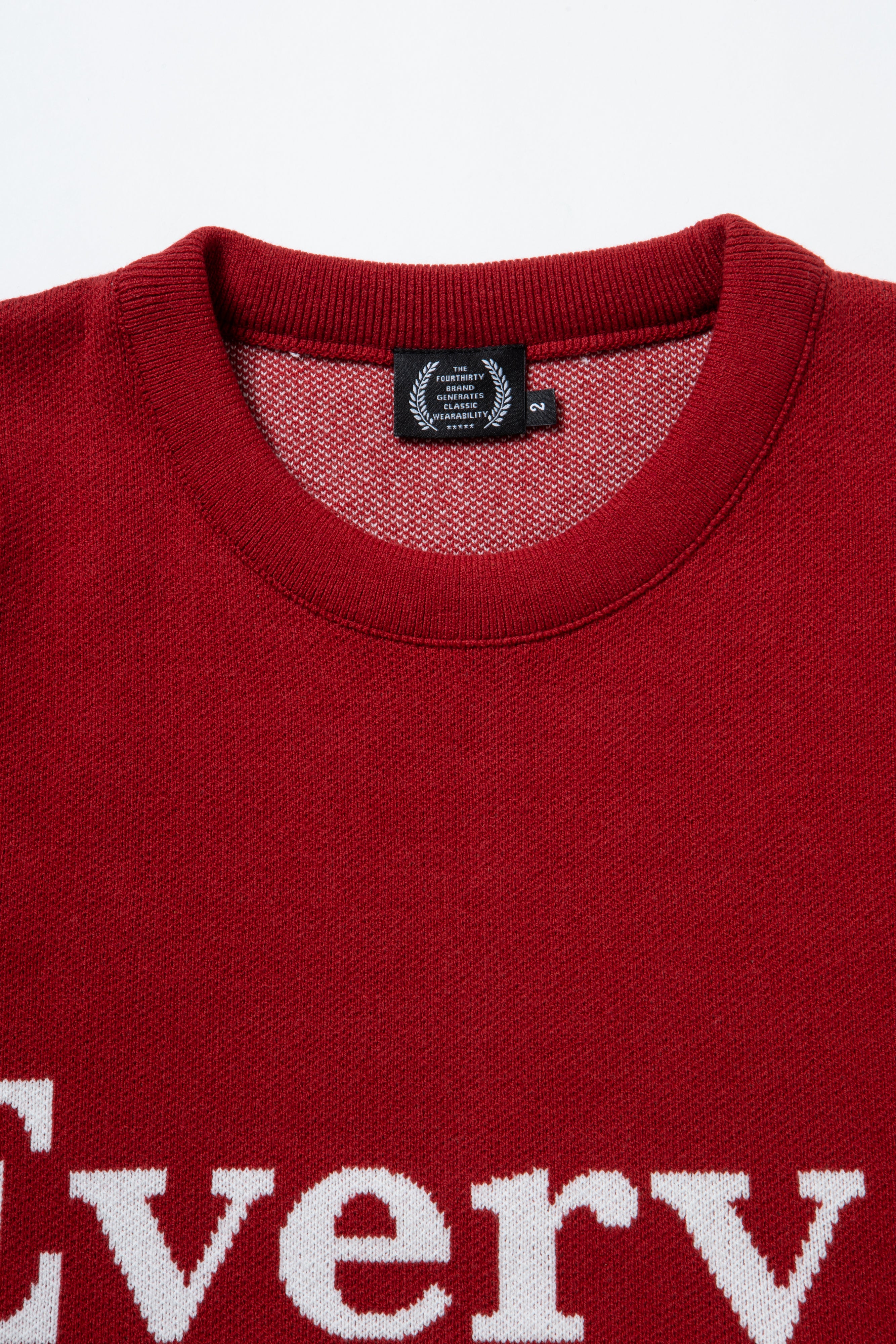 [2026 AUTUMN / WINTER 10月発売予約商品] 430 LETTERED SWEATER