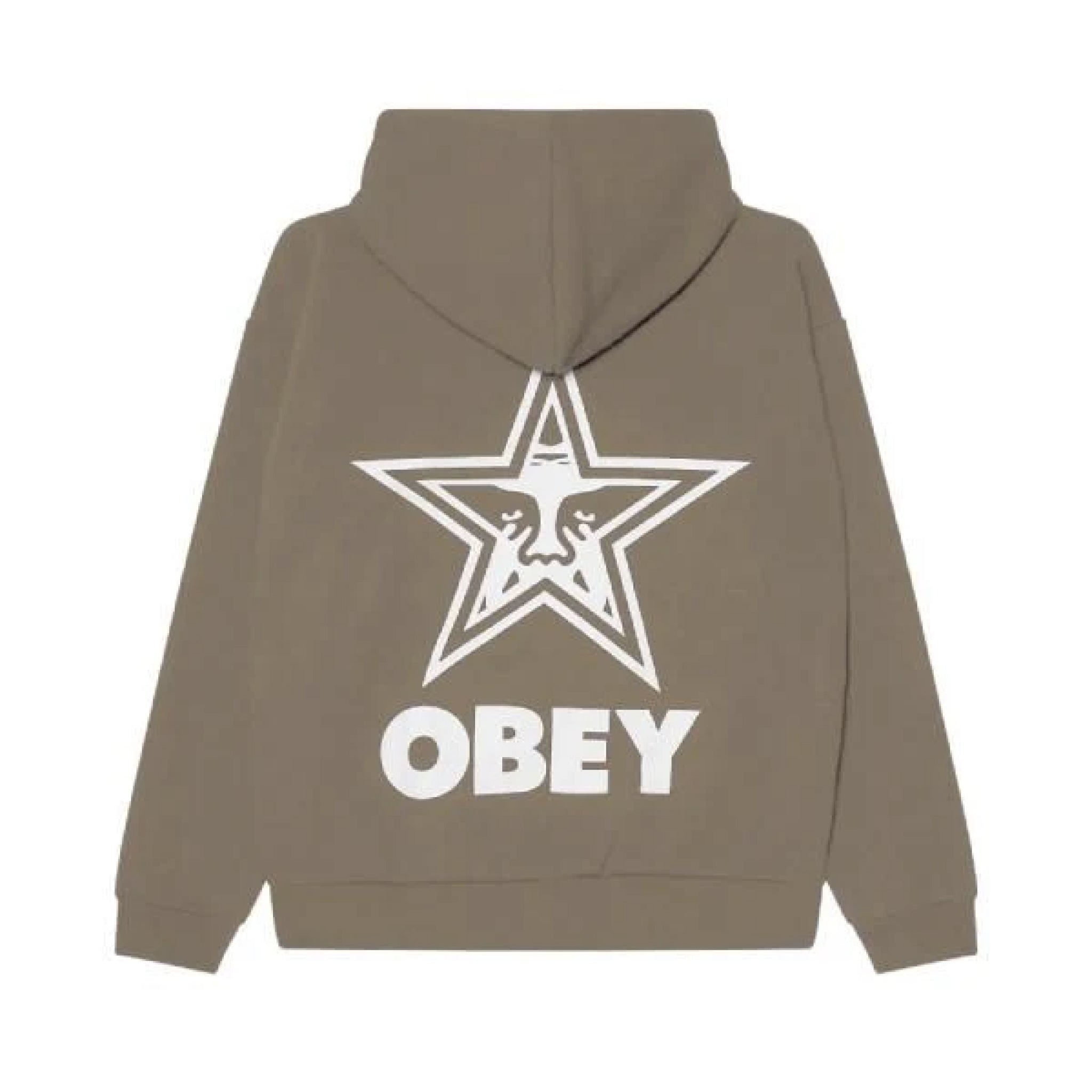 OBEY BOLD STAR EXTRA HEAVY PULLOVER HOOD