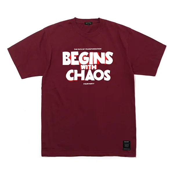 430 AF "BEGINS WITH CHAOS" S/S TEE